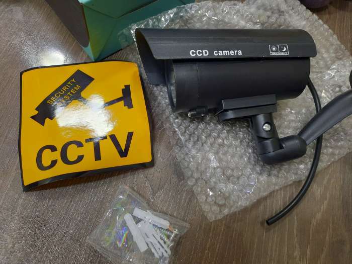 Фотография покупателя товара Муляж уличной видеокамеры LuazON VM-5, с индикатором, 2xАА (не в компл.), черный
