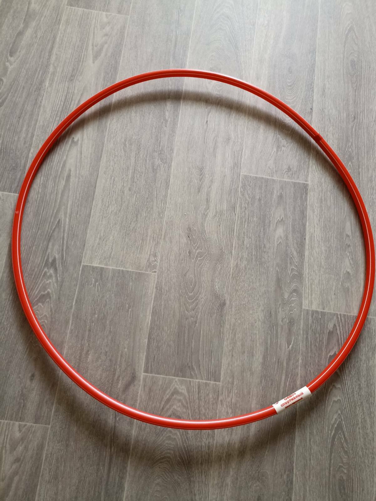Фотография покупателя товара Обруч, диаметр 80 см, цвет красный - Фото 3