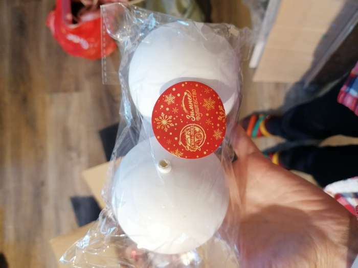 Фотография покупателя товара Набор шаров пластик d-8 см, 2 шт "Матовый" белый - Фото 26