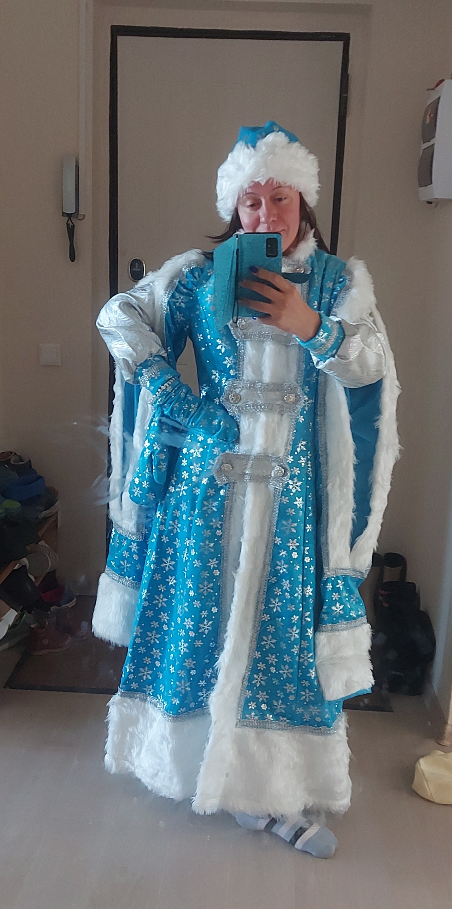 Фотография покупателя товара Карнавальный костюм «Снегурочка-боярыня», размер 44-48 - Фото 1