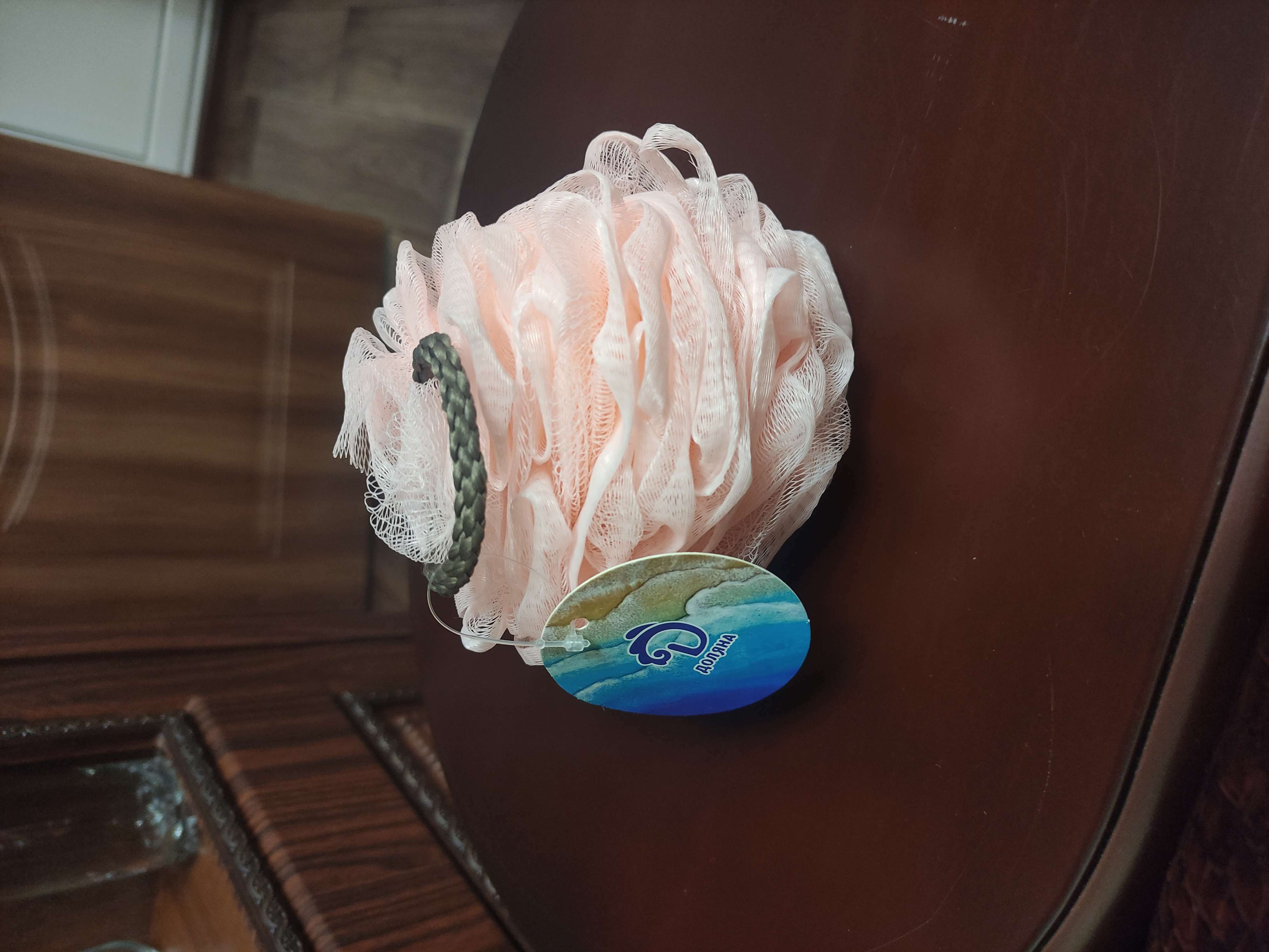Фотография покупателя товара Мочалка для тела Доляна «Нежность», 50 гр, цвет МИКС - Фото 3