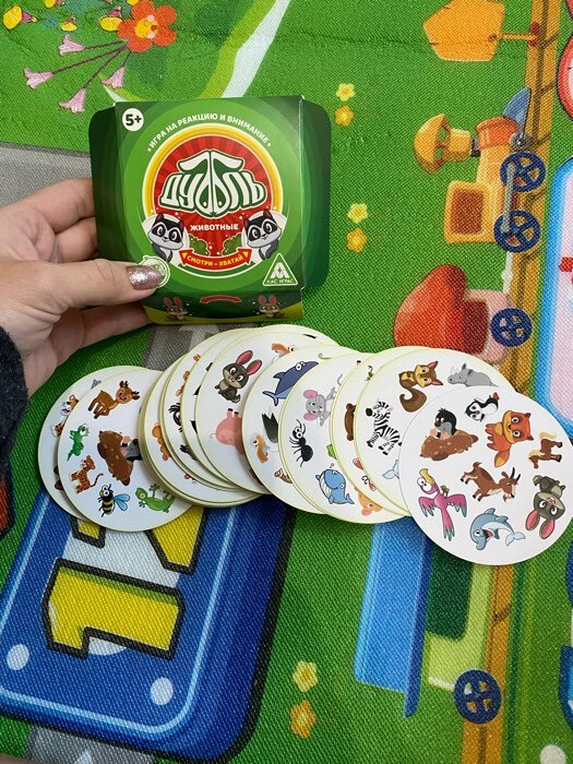 Фотография покупателя товара Настольная игра на реакцию и внимание «Дуббль. Животные», 55 карт, 5+ - Фото 7