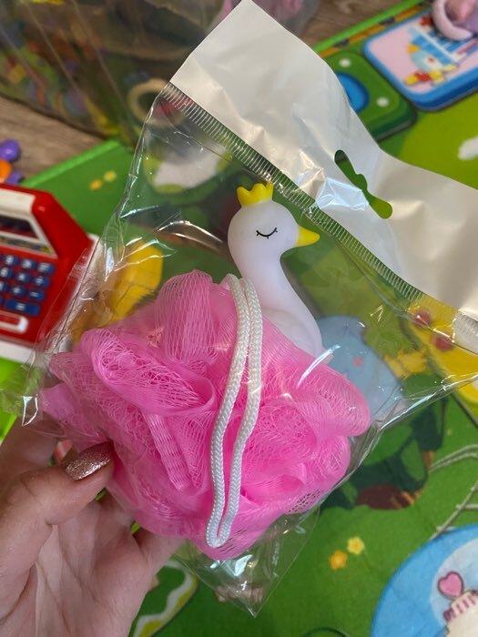 Фотография покупателя товара Игрушка-мочалка для купания, детская «Лебедь»