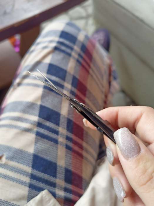 Фотография покупателя товара Ножницы для обрезки ниток, 10,5 см, цвет МИКС - Фото 14