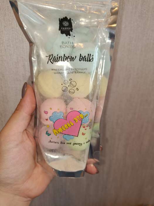 Фотография покупателя товара Бомбочки для ванны Rainbow balls, 150 г - Фото 2