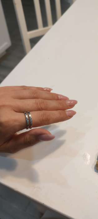 Фотография покупателя товара Кольцо безразмерное «Грация» , цвет золото - Фото 1