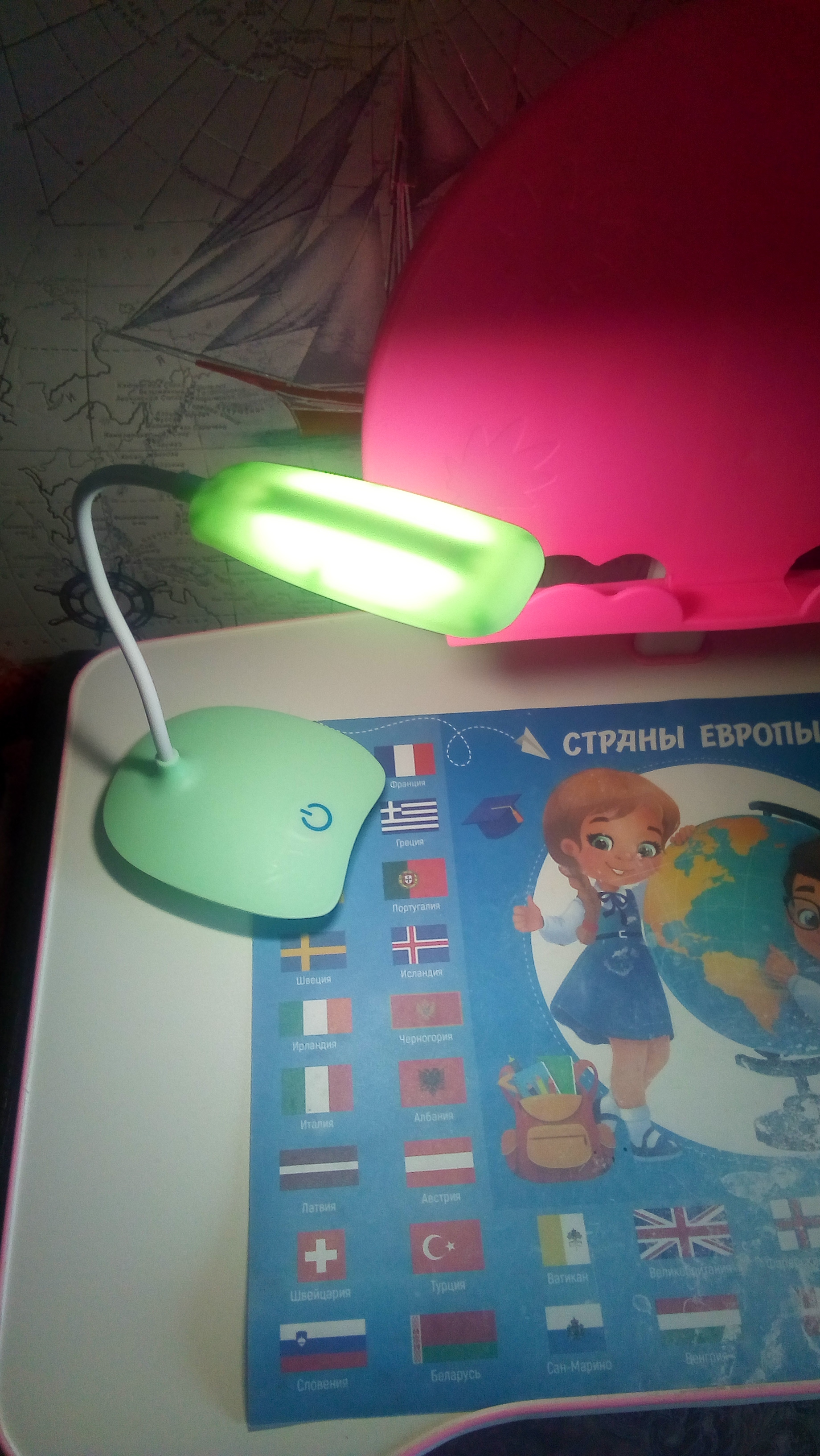 Фотография покупателя товара Лампа настольная "Симпл" LED 5Вт USB МИКС 16х16х38 см RISALUX - Фото 1