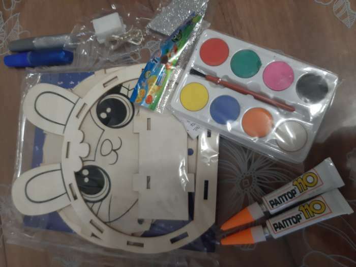 Фотография покупателя товара Набор для творчества «Новогодний ночник из дерева. Единорог», роспись, сборный, 5+ - Фото 3