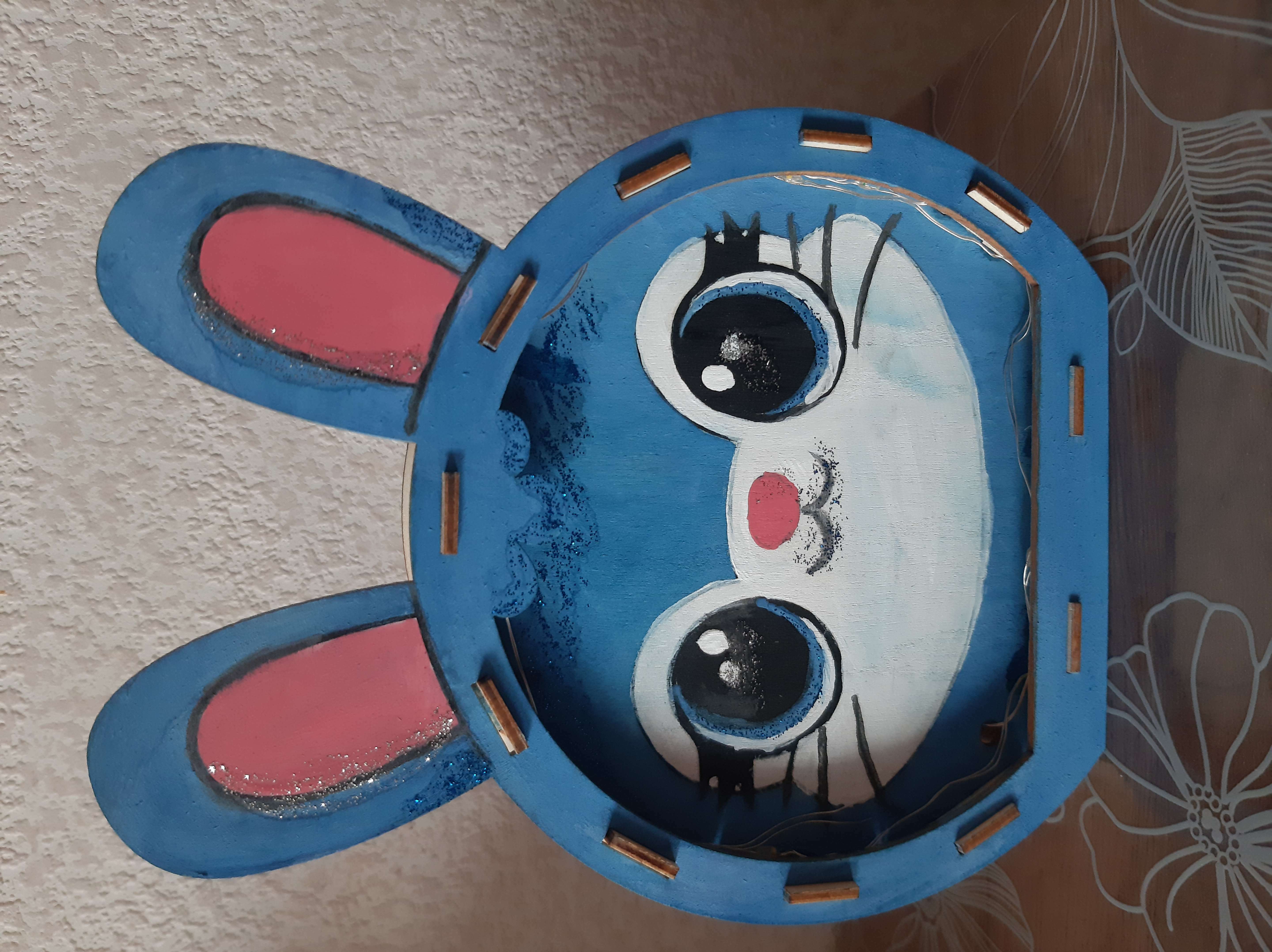 Фотография покупателя товара Набор для творчества «Новогодний ночник из дерева. Единорог», роспись, сборный, 5+ - Фото 5