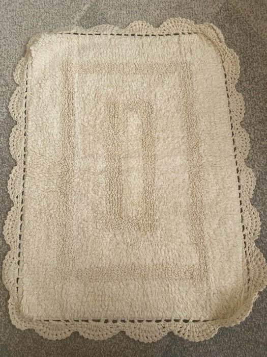Фотография покупателя товара Набор ковриков Evora, размер 60х100 см-1 шт., 50х70 см-1 шт., цвет кремовый - Фото 3