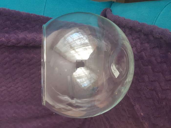Фотография покупателя товара Ваза "Кюгель-4" шаровая d-8.5см 14,9х17,2 см 2,4 л прозрачная - Фото 4
