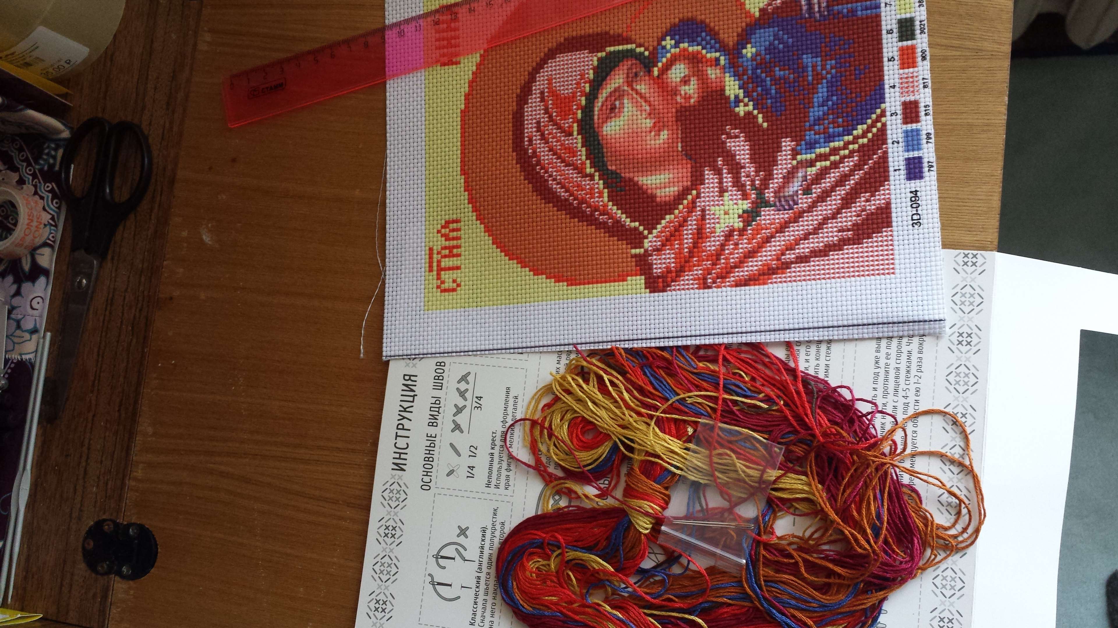Фотография покупателя товара Набор для вышивания крестиком «Праведная Анна и Мать Пресвятой Богородицы" - Фото 1