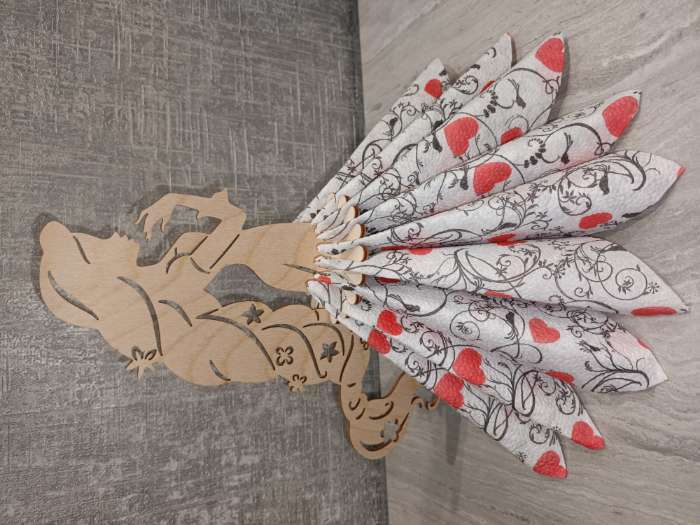 Фотография покупателя товара Салфетница деревянная «Бабочки», 24,5×9×8 см, на пьедестале - Фото 10