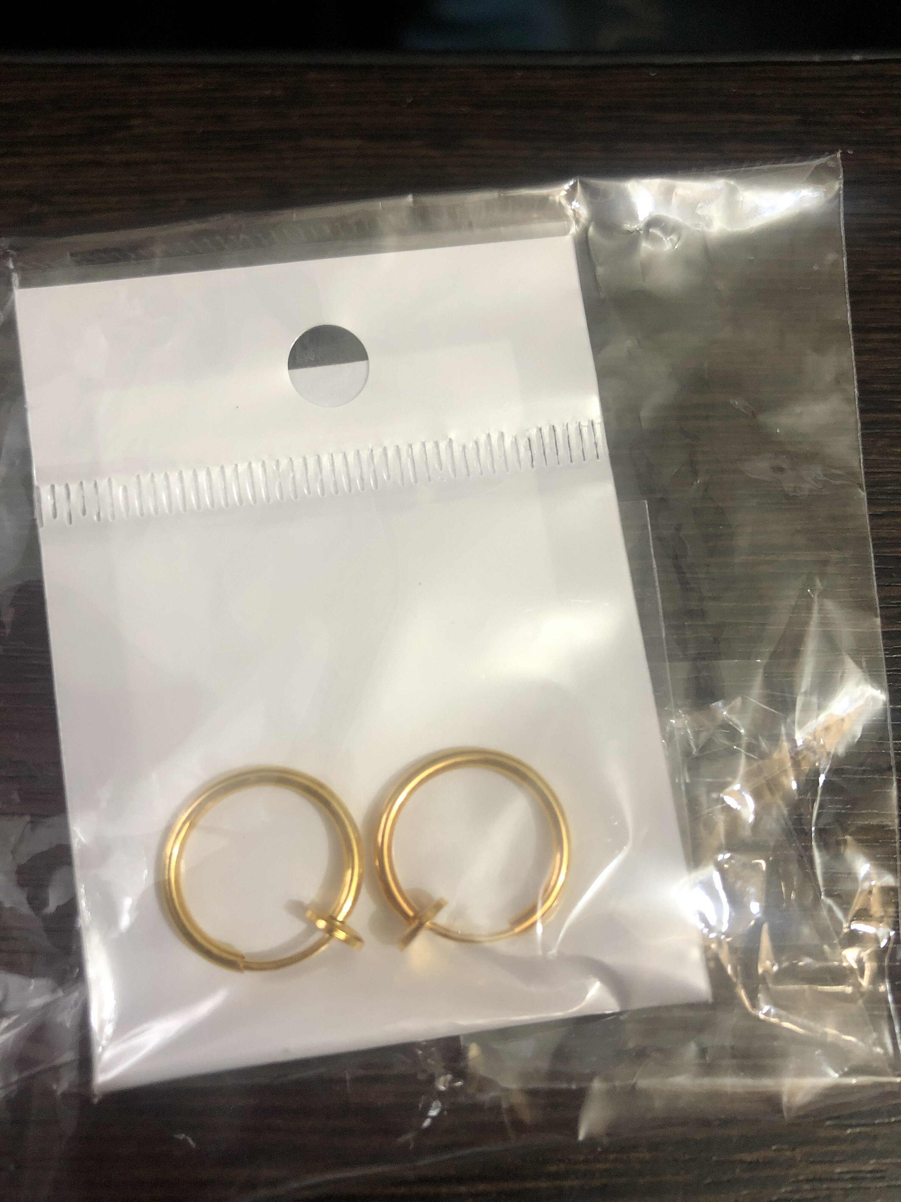 Фотография покупателя товара Пирсинг в ухо «Кольцо» диск, d=11 мм, пара, цвет серебро - Фото 1