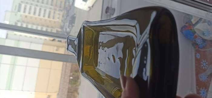 Фотография покупателя товара Тарелка из бутылки «Селена», стеклянная, 30×15,5 см