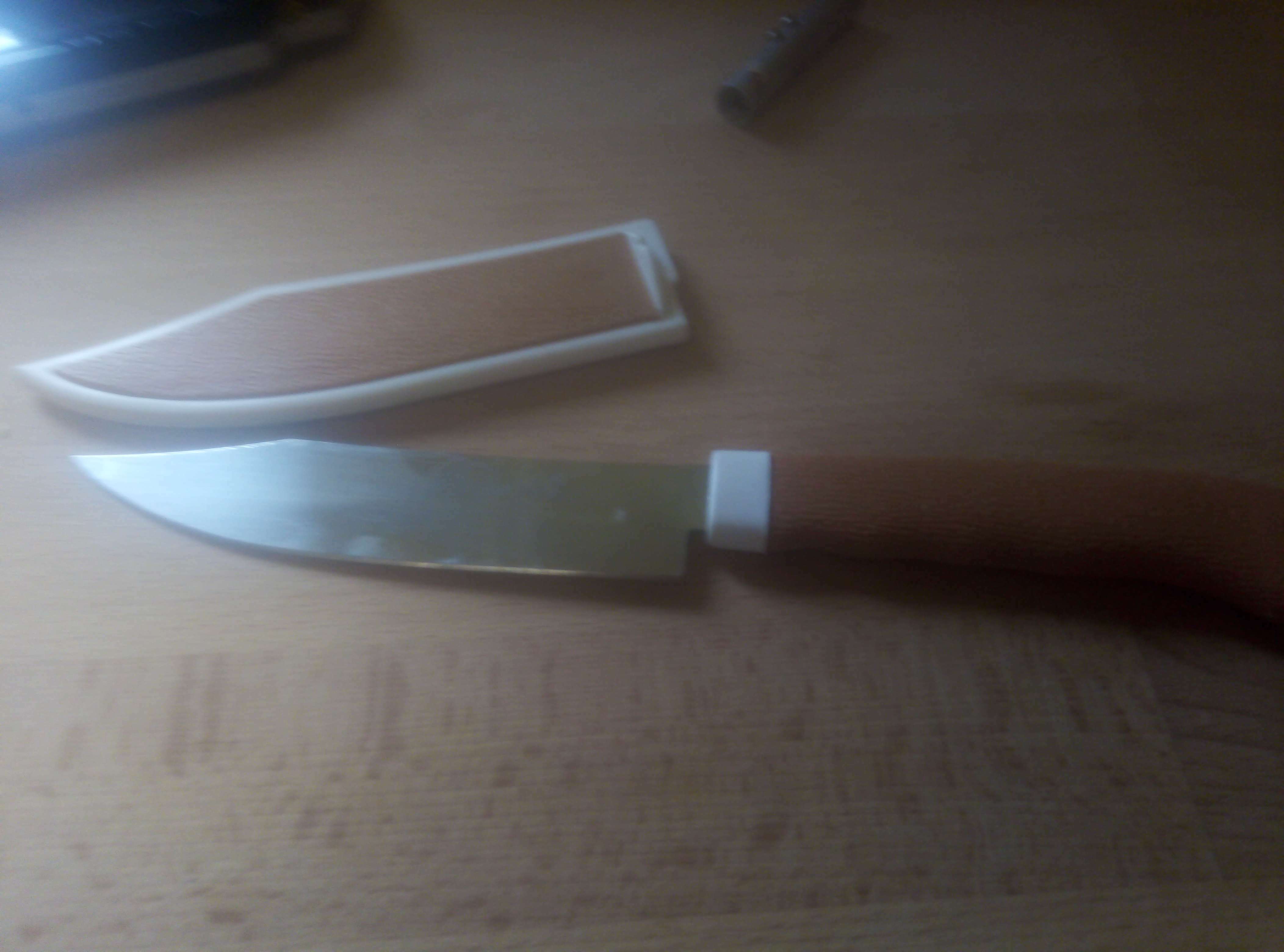Фотография покупателя товара Нож туристический "Вепрь" 21,5см, клинок 11,5 см, рукоять под дерево - Фото 1