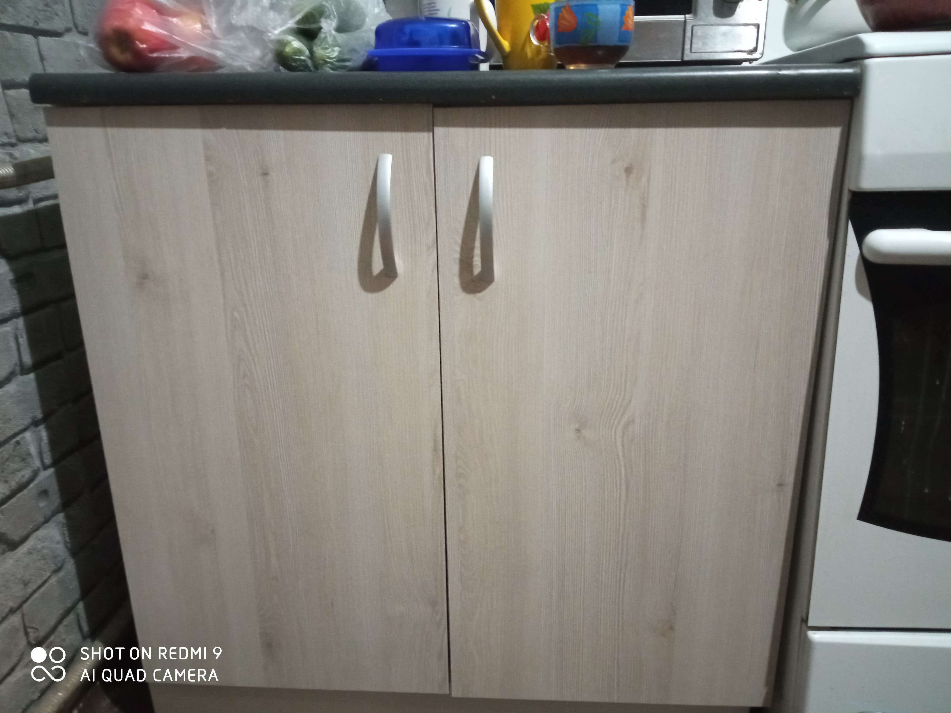 Фотография покупателя товара Шкаф напольный «Комфорт», 800×580×820 мм, цвет сосна аланд/белый - Фото 1