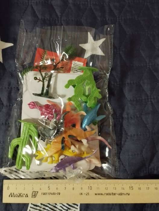 Фотография покупателя товара Развивающий набор фигурок динозавров для детей «Древний мир», животные, карточки, по методике Монтессори - Фото 2