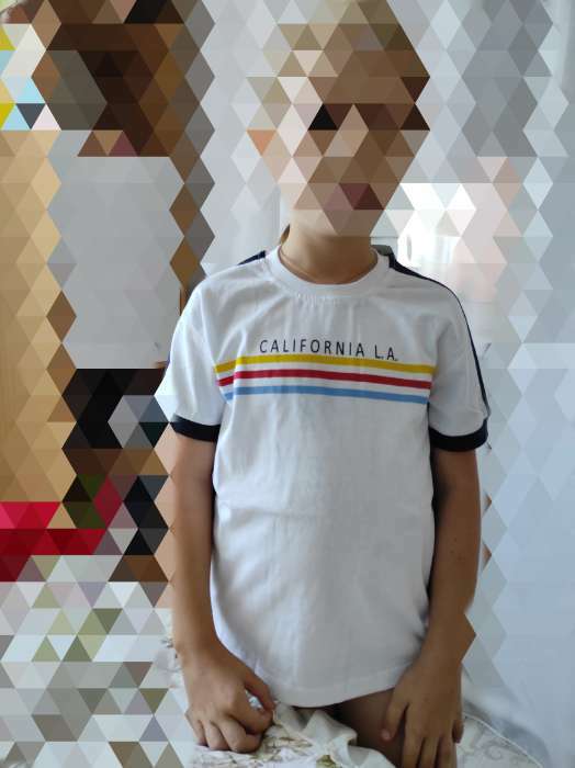 Фотография покупателя товара Футболка для девочки, цвет белый, рост 122 см - Фото 1