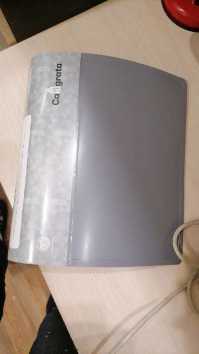Фотография покупателя товара Папка на 4 кольцах А4, Calligrata, 40 мм, 700 мкм, внутренний карман, карман на корешок, серая
