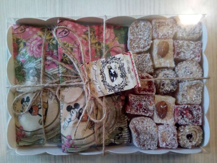 Фотография покупателя товара Коробочка для печенья, белая, 22 х 15 х 3 см