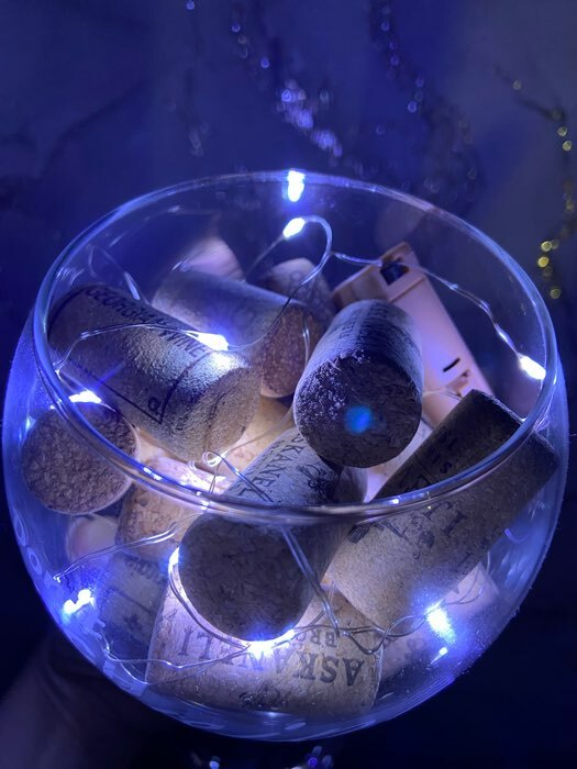 Фотография покупателя товара Гирлянда «Нить» 1 м роса с пробкой, IP20, серебристая нить, 10 LED, свечение фиолетовое, LR44х3 - Фото 1