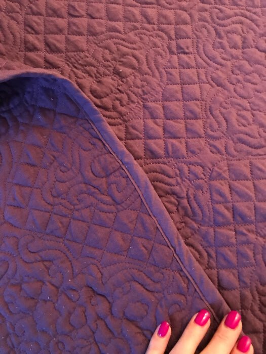 Фотография покупателя товара Покрывало «Андора», размер 240 × 260, цвет фиолетовый - Фото 1
