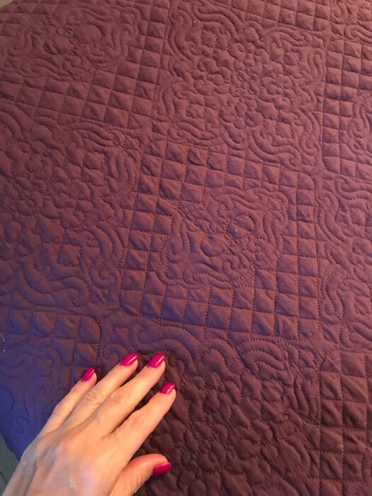Фотография покупателя товара Покрывало «Андора», размер 240 × 260, цвет фиолетовый - Фото 2