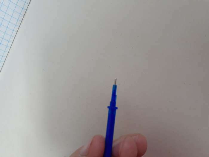 Фотография покупателя товара Стержень гелевый 0,5 мм, для ручки со стираемыми чернилами, 131 мм, чернила синие (штрихкод на штуке) - Фото 21