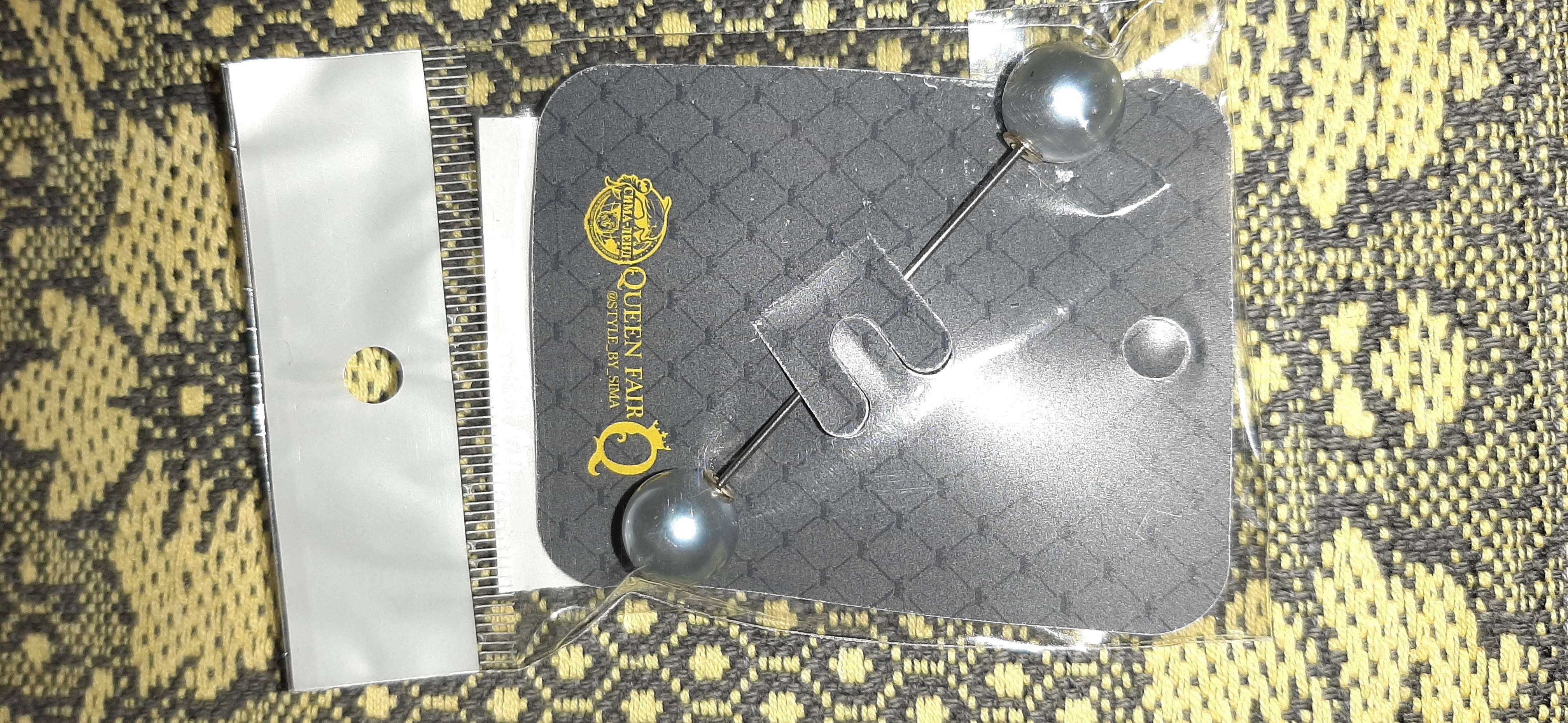 Фотография покупателя товара Булавка «Две жемчужины», 7 см, цвет серый в серебре - Фото 3