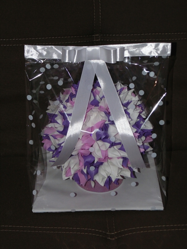 Фотография покупателя товара Пленка для цветов "Горох", белый, 0,72 х 7,5 м, 40 мкм, 200 г - Фото 6