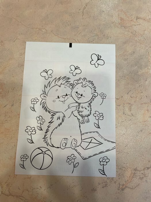 Фотография покупателя товара Наклейки детские бумажные «Лесные животные», c раскраской на обороте, 11 х 15.5 см