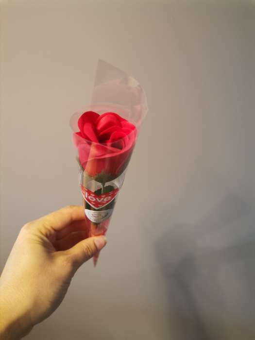 Фотография покупателя товара Мыльная роза, красная