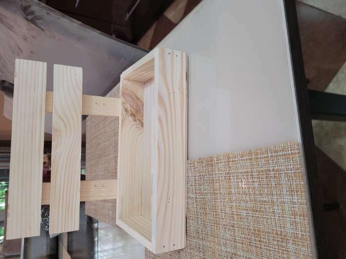 Фотография покупателя товара Кашпо деревянное реечное 24,5х16,5х19,5 см натуральное - Фото 5