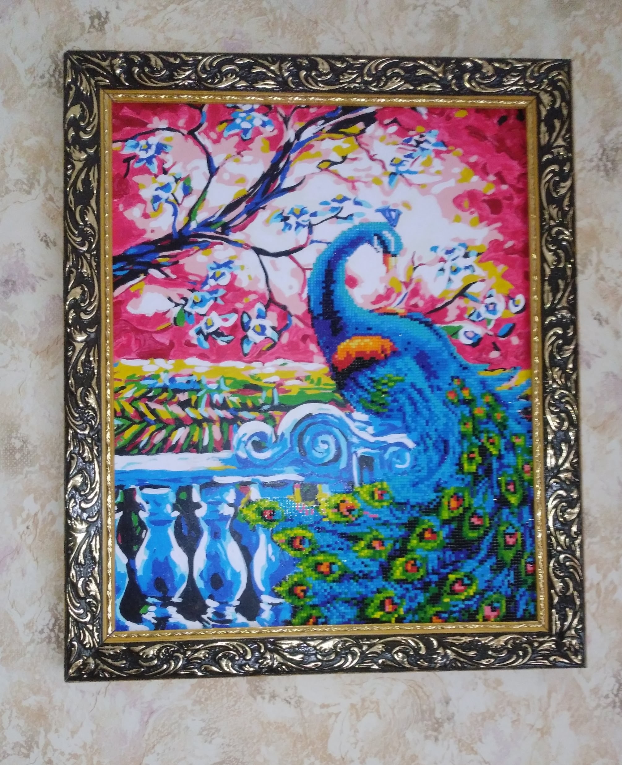 Фотография покупателя товара Рама для картин (зеркал) 40 х 50 х 4 см, дерево "Версаль", золотая - Фото 6