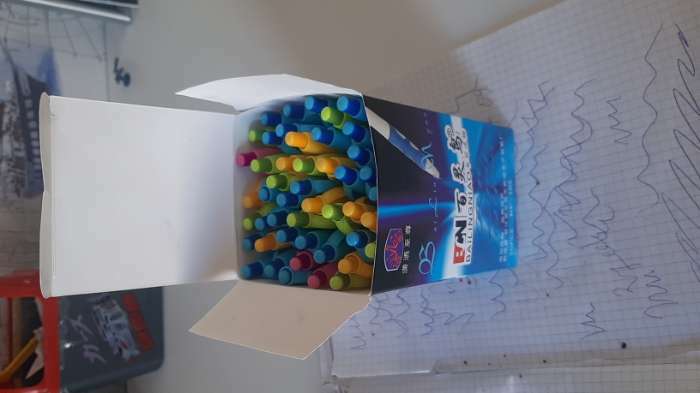 Фотография покупателя товара Ручка шариковая, 0.5 мм, стержень синий, с резиновым держателем, корпус МИКС - Фото 1