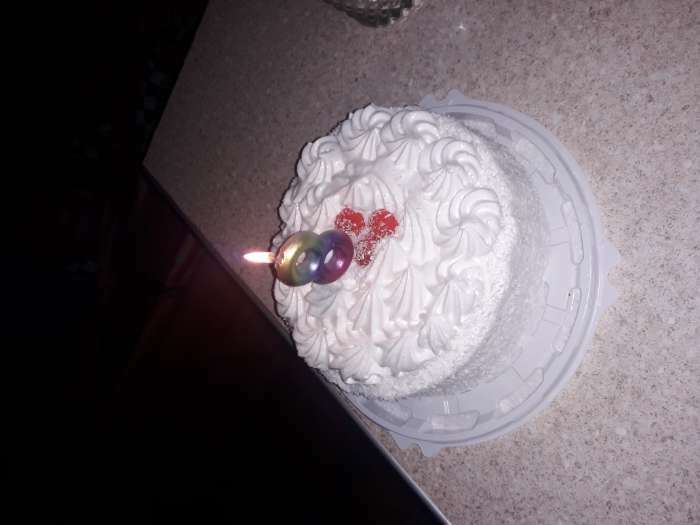 Фотография покупателя товара Свеча в торт на день рождения «Конфетти», цифра "7" , ГИГАНТ, 9 см - Фото 70