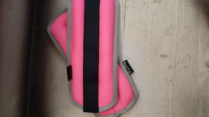 Фотография покупателя товара Утяжелитель неопреновый, 2 шт. х 0,5 кг, цвет розовый - Фото 1