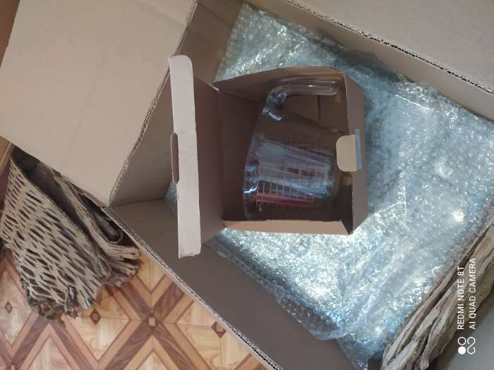 Фотография покупателя товара Кувшин мерный из жаропрочного стекла Доляна, 1 л, 20,5×16×11 см