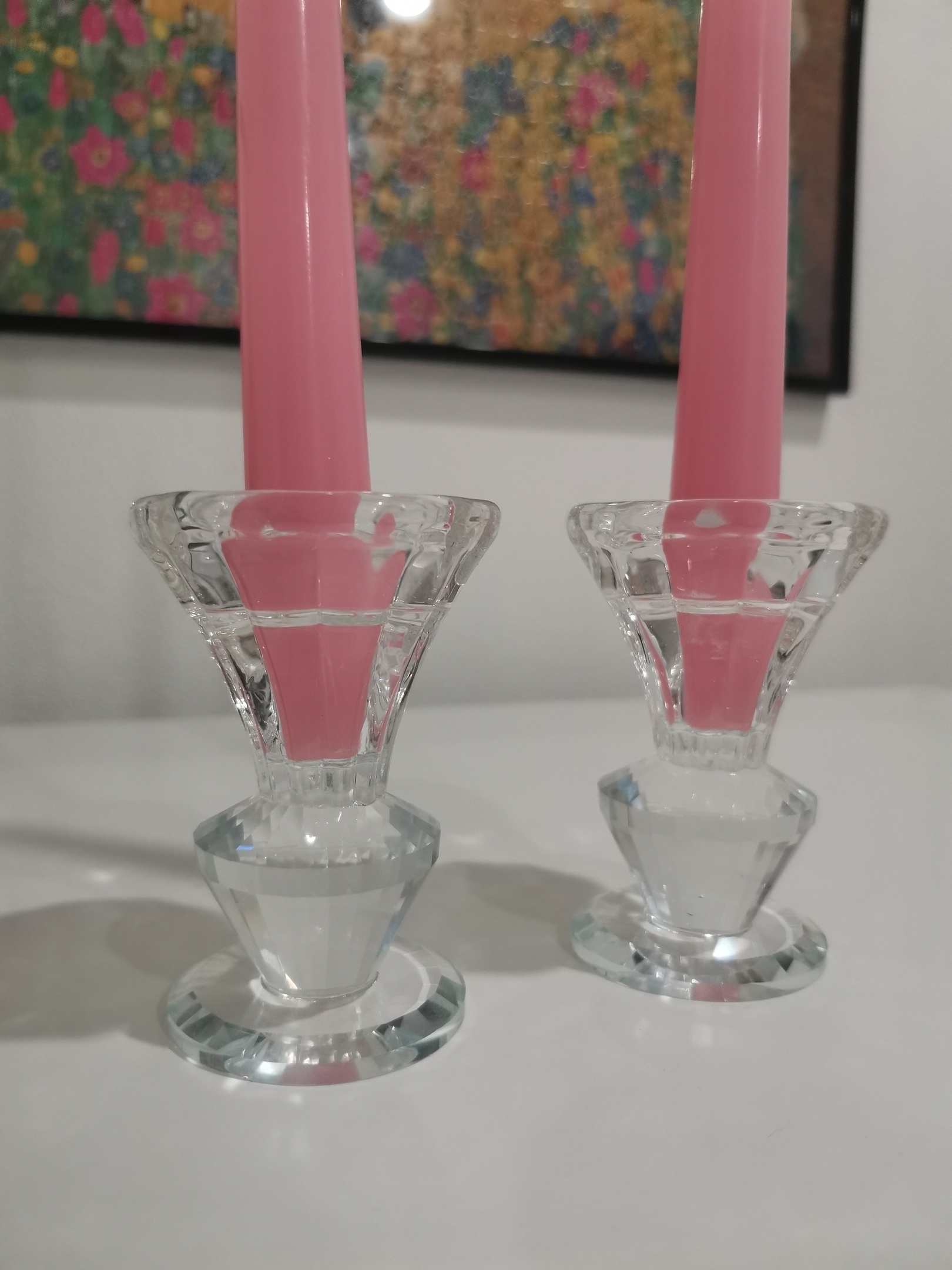 Фотография покупателя товара Подсвечник стекло на 1 свечу "Вазон с хрусталиком" 8,5х6х6 см