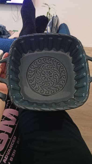 Фотография покупателя товара Форма для выпечки из жаропрочной керамики Доляна «Массимо», 33×25,5×7,5 см см, цвет бежевый - Фото 1