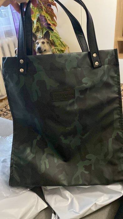 Фотография покупателя товара Сумка-тоут на молнии, цвет серый - Фото 2