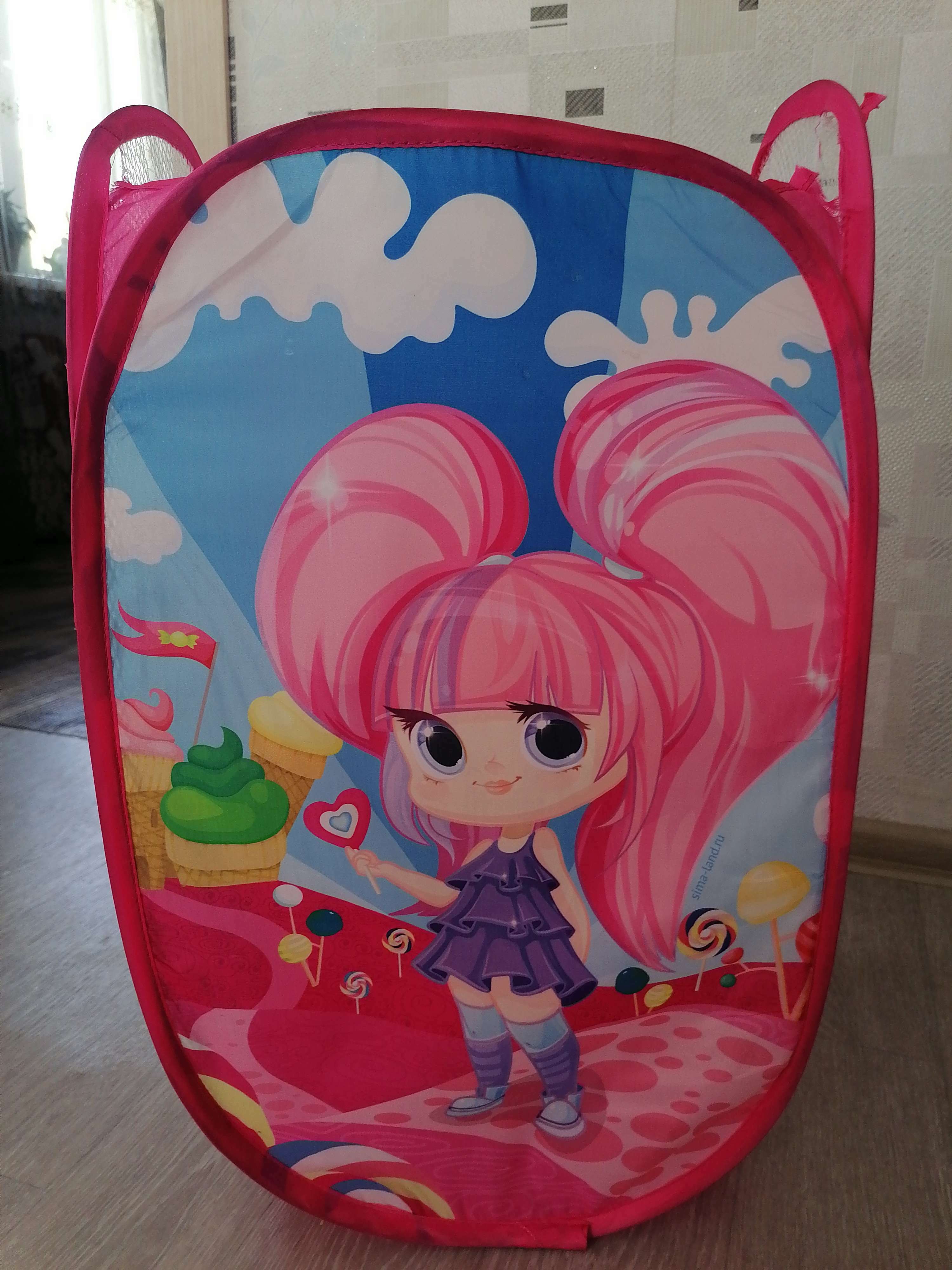 Фотография покупателя товара Корзина для хранения игрушек «Классная девчонка» - Фото 3
