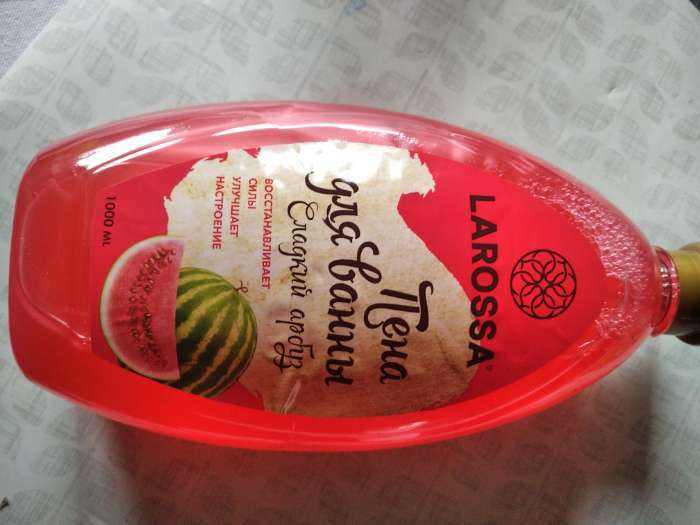 Фотография покупателя товара Пена для ванн La Rossa освежающая Cладкий арбуз, 1 л - Фото 2