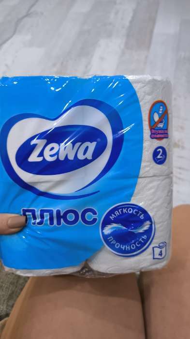 Фотография покупателя товара Туалетная бумага Zewa Плюс, 2 слоя, 4 рулона - Фото 2