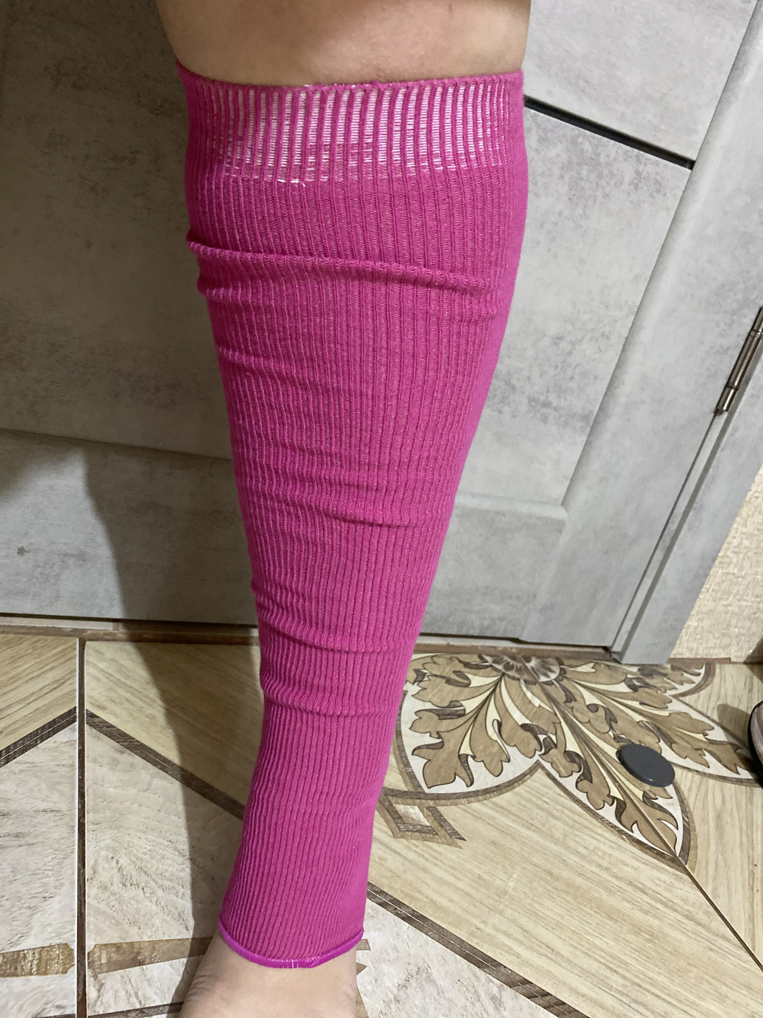 Фотография покупателя товара Гетры для танцев №5, без носка и пятки, L= 80 см, цвет фуксия - Фото 2
