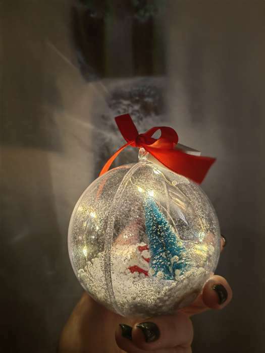 Фотография покупателя товара Набор для творчества «Снежный шарик», Дед Мороз - Фото 2