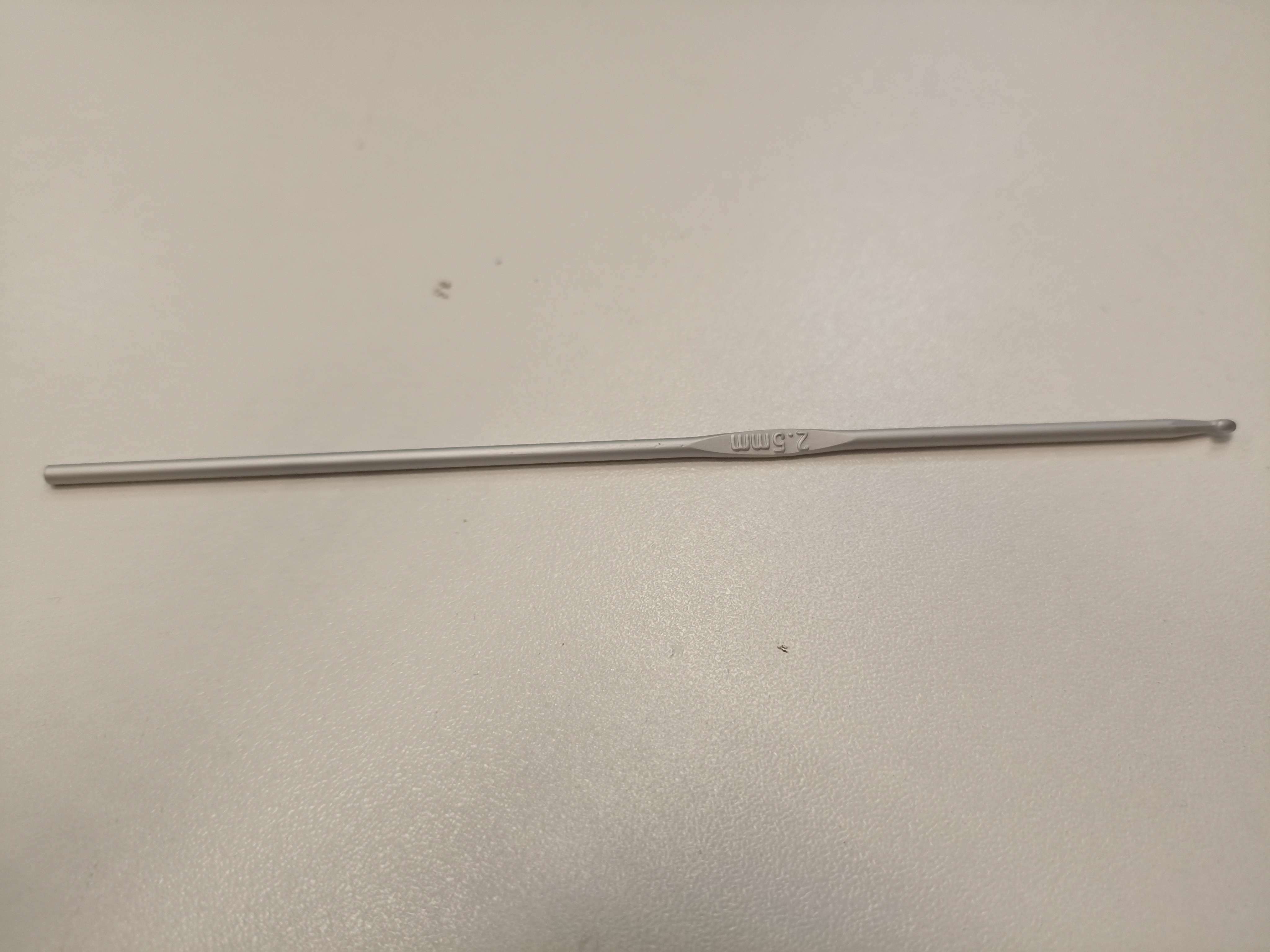 Фотография покупателя товара Крючок для вязания, с тефлоновым покрытием, d = 2,5 мм, 15 см - Фото 1