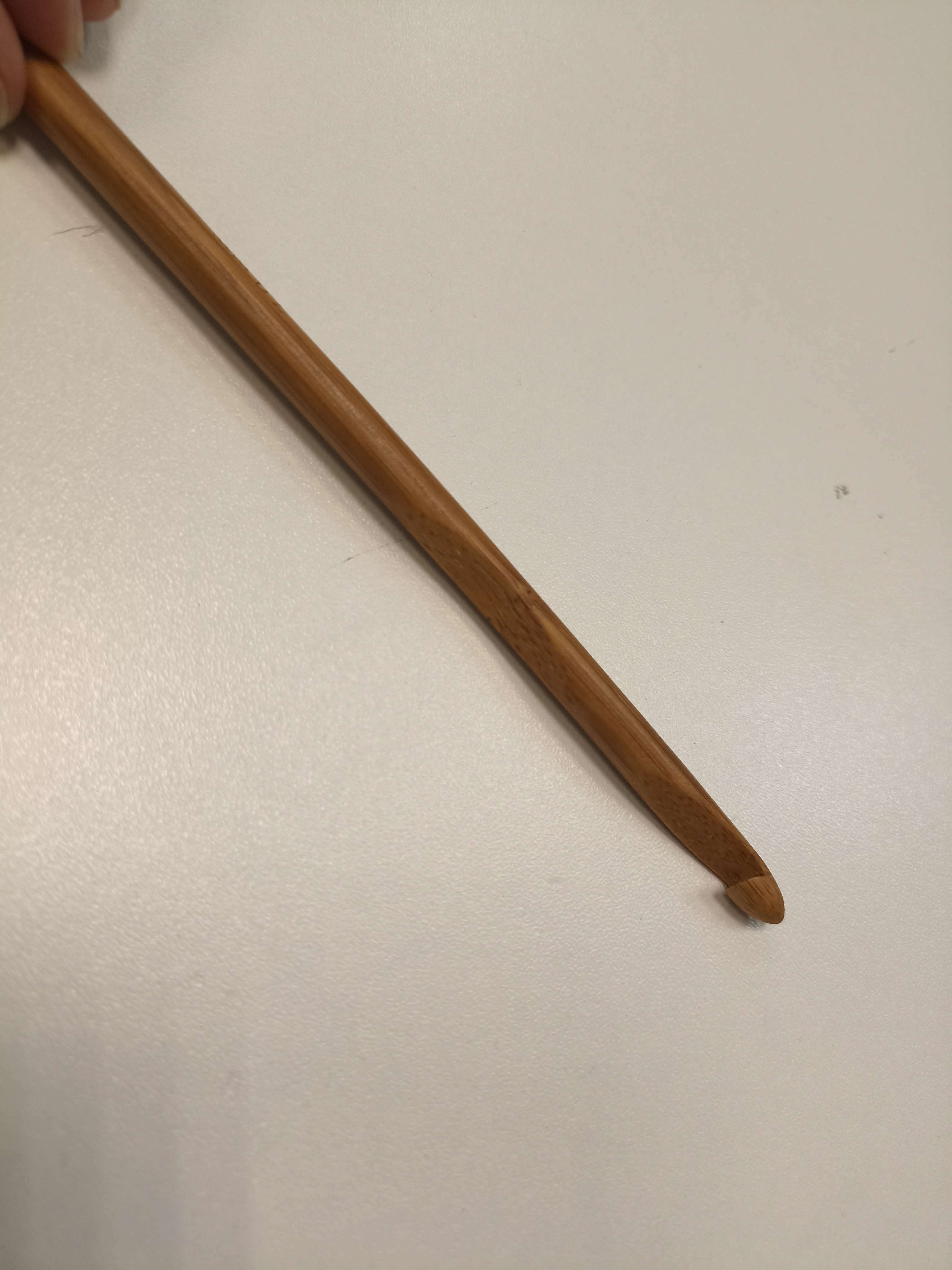 Фотография покупателя товара Крючок для вязания, бамбуковый, d = 7 мм, 15 см - Фото 1
