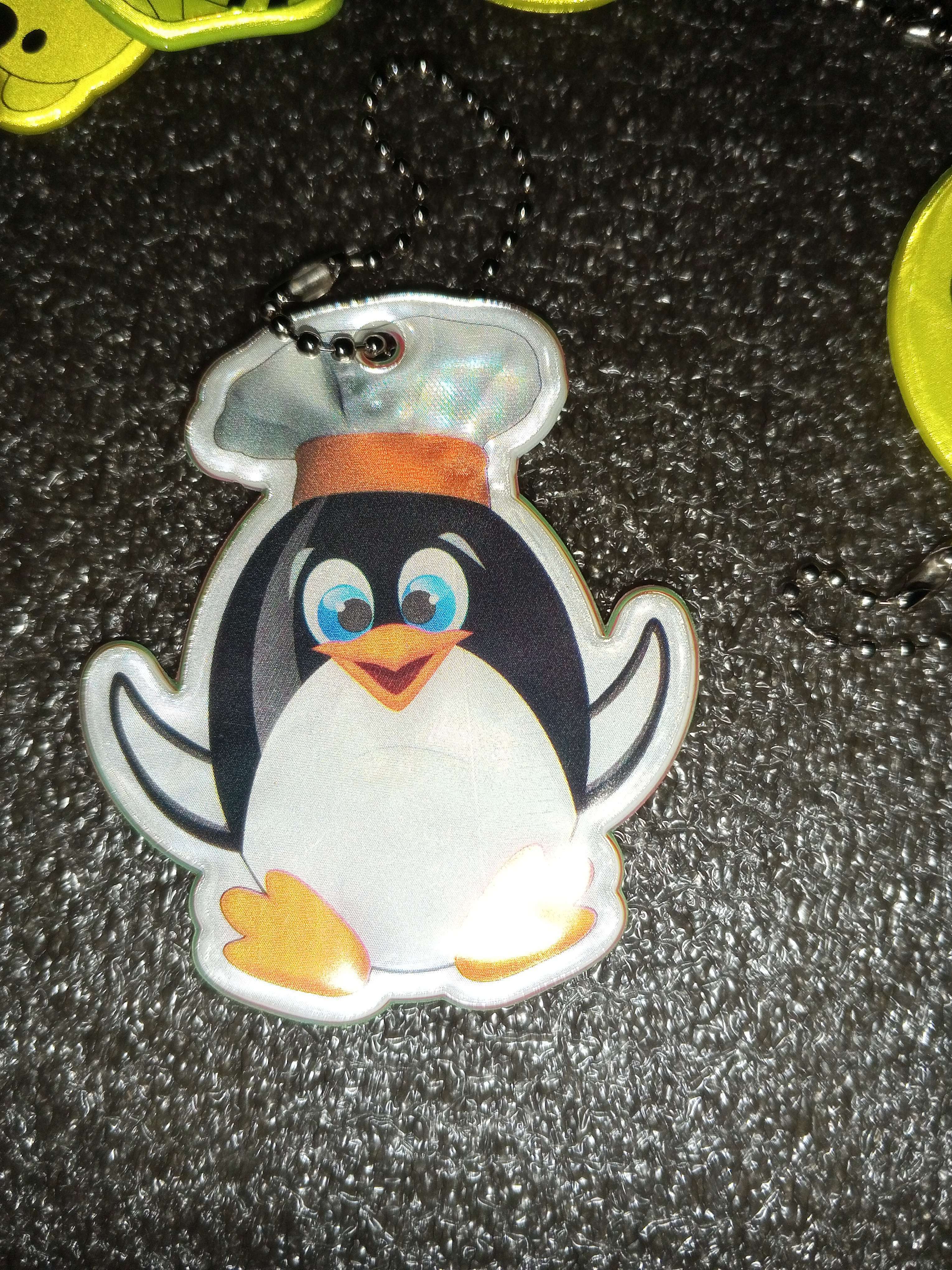 Фотография покупателя товара Светоотражающий элемент «Пингвин», 7 × 6 см, МИКС